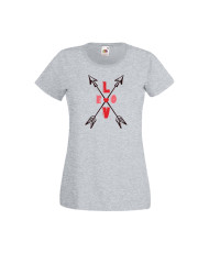 Дамска тениска Свети Валентин Valentines Day Love Cupid Arrows 1