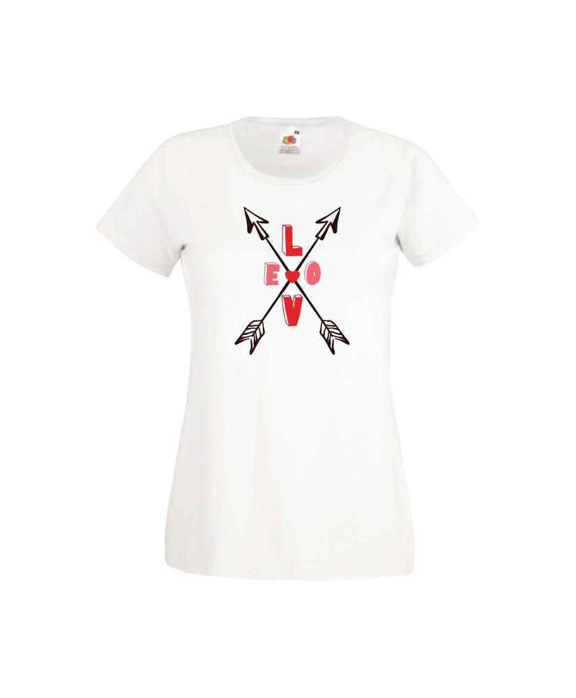 Дамска тениска Свети Валентин Valentines Day Love Cupid Arrows 1 Дамска тениска Свети Валентин Valentines Day Love Cupid Arrows 1