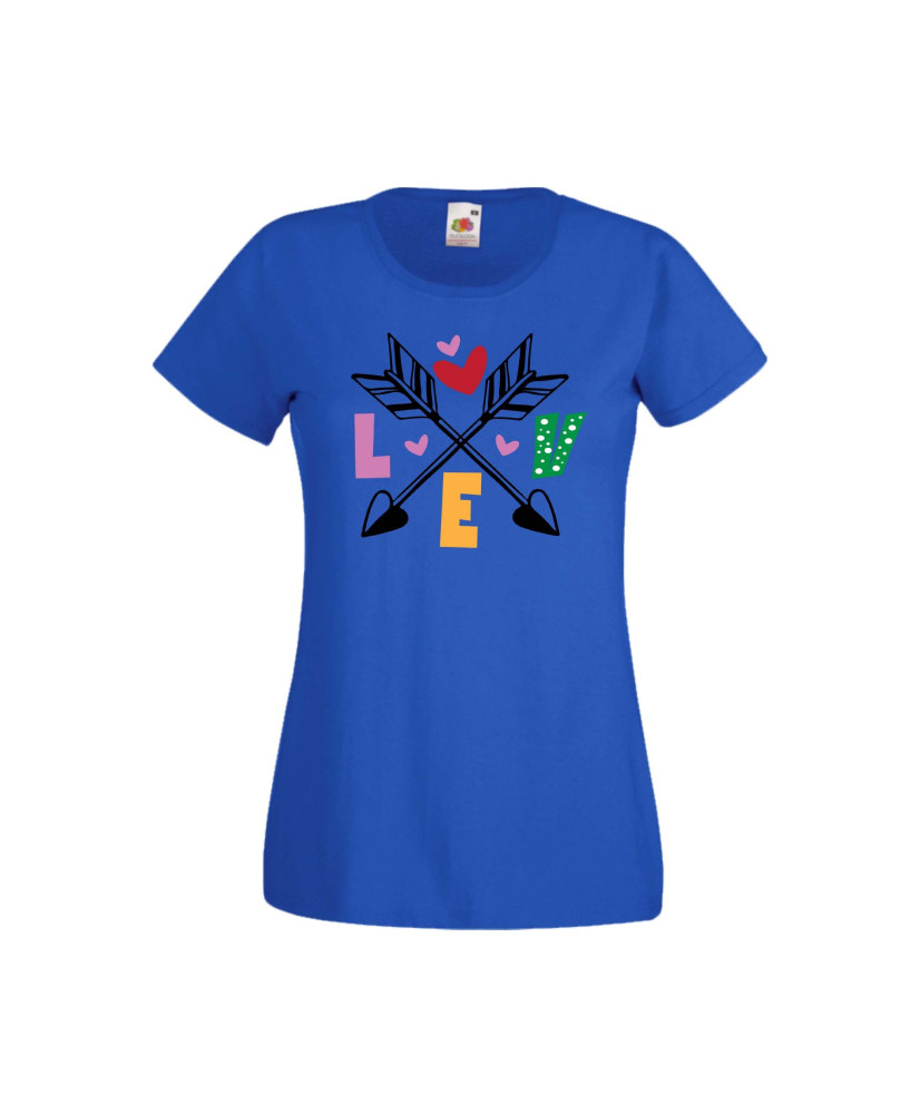 Дамска тениска Свети Валентин Valentines Day Love Cupid Arrows 2 Дамска тениска Свети Валентин Valentines Day Love Cupid Arrows 2