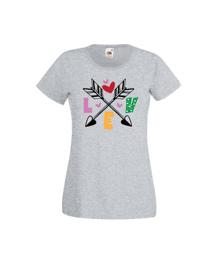 Дамска тениска Свети Валентин Valentines Day Love Cupid Arrows 2 Дамска тениска Свети Валентин Valentines Day Love Cupid Arrows 2