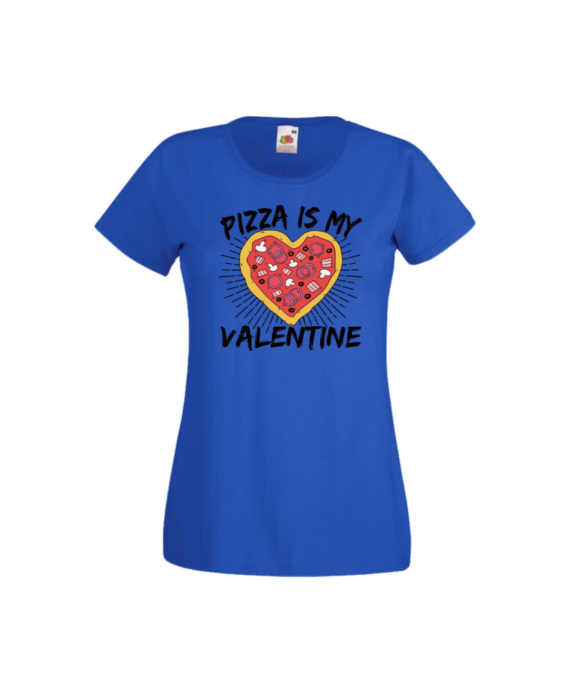 Дамска тениска Свети Валентин Valentines Day Pizza Is My Valentine Дамска тениска Свети Валентин Valentines Day Pizza Is My Valentine
