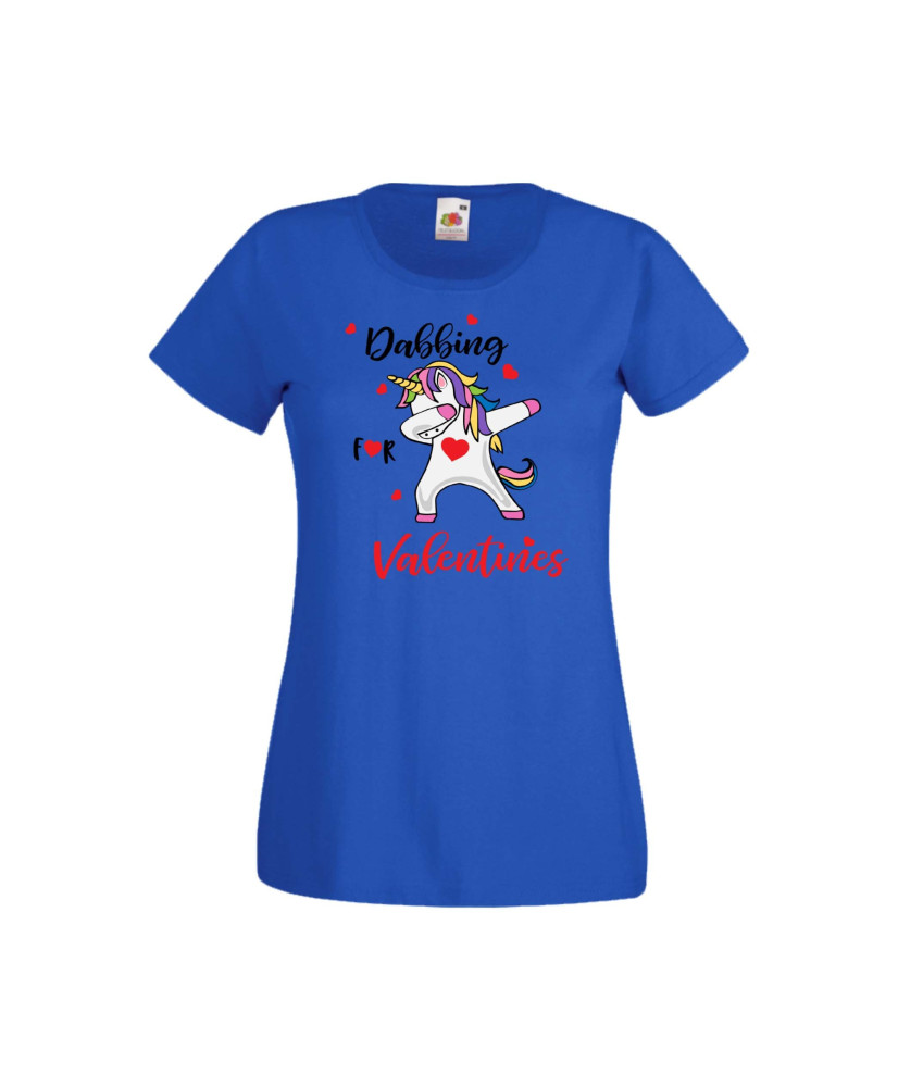 Дамска тениска Свети Валентин Valentines Day Unicorn Dabbing For Valentine Дамска тениска Свети Валентин Valentines Day Unicorn Dabbing For Valentine
