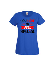 Дамска тениска Свети Валентин Valentines Day You Make Me Feel Special 1