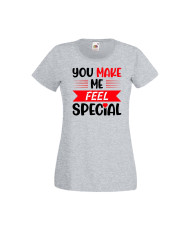 Дамска тениска Свети Валентин Valentines Day You Make Me Feel Special 1