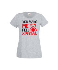 Дамска тениска Свети Валентин Valentines Day You Make Me Feel Special 2