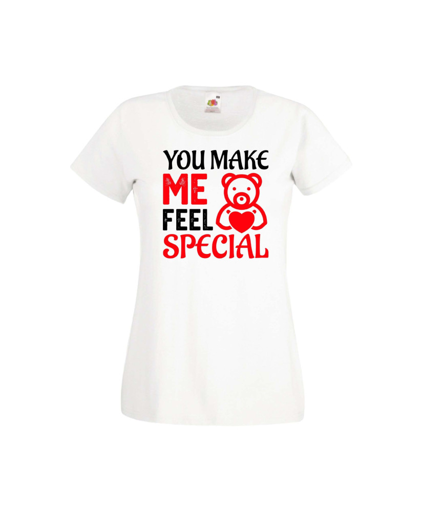 Дамска тениска Свети Валентин Valentines Day You Make Me Feel Special 2 Дамска тениска Свети Валентин Valentines Day You Make Me Feel Special 2