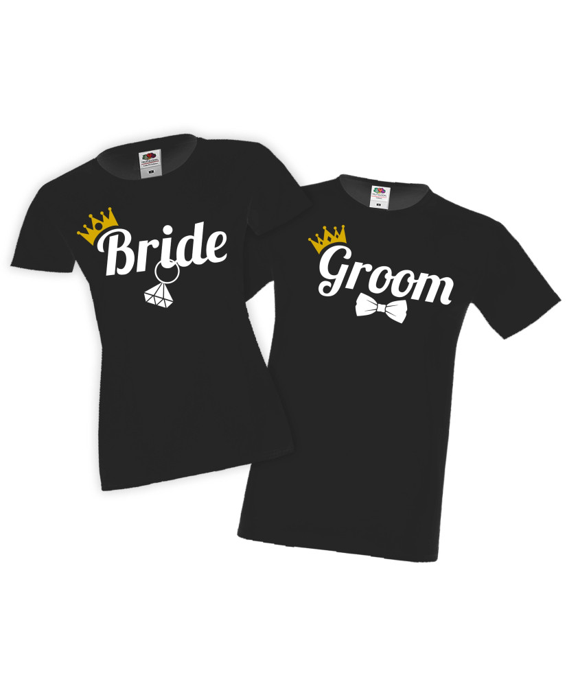Tениски за влюбени Свети Валентин Groom Bride Tениски за влюбени Свети Валентин Groom Bride