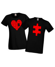 Tениски за влюбени Свети Валентин Heart Missing Piece Puzzle Love