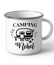 Емайлирано метално канче за къмпинг Camping rebel