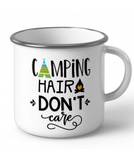 Емайлирано метално канче за къмпинг Camping hair dont care