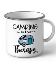 Емайлирано метално канче за къмпинг Camping therapy