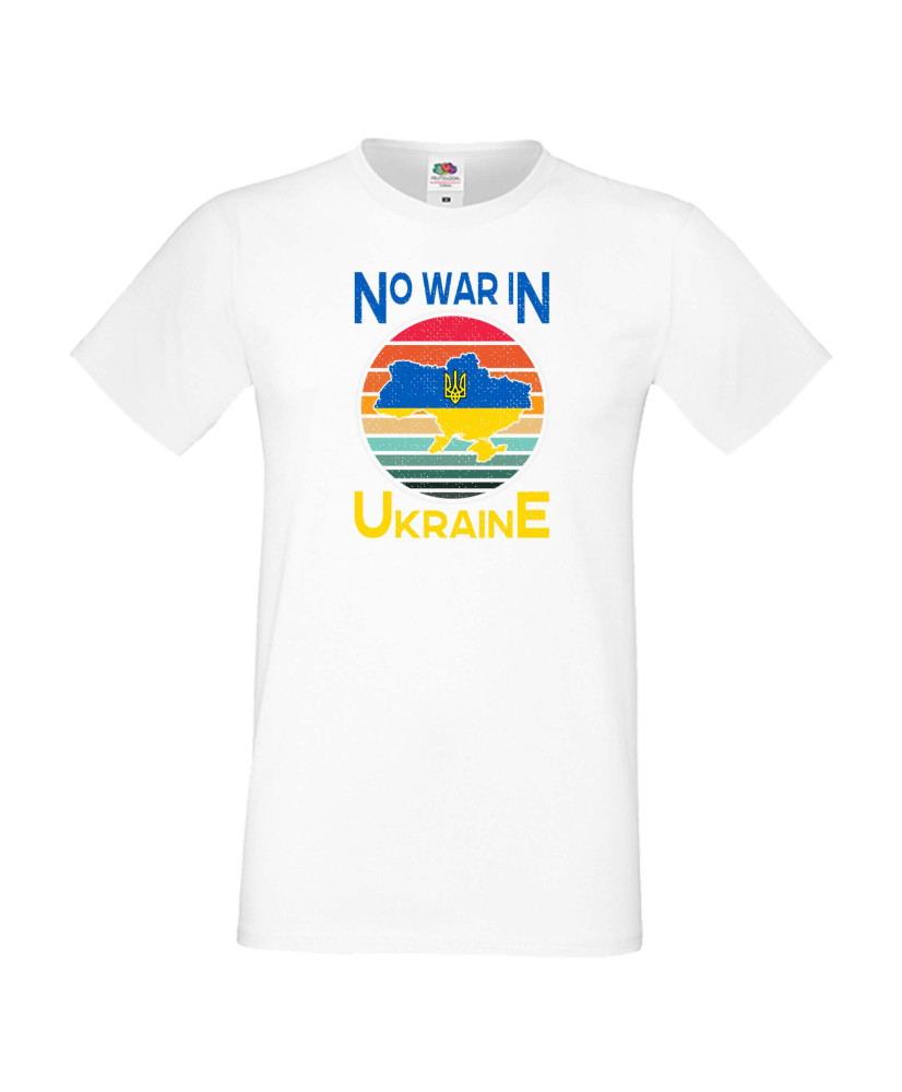 Мъжка тениска Украйна No War In Ukraine 2 Мъжка тениска Украйна No War In Ukraine 2