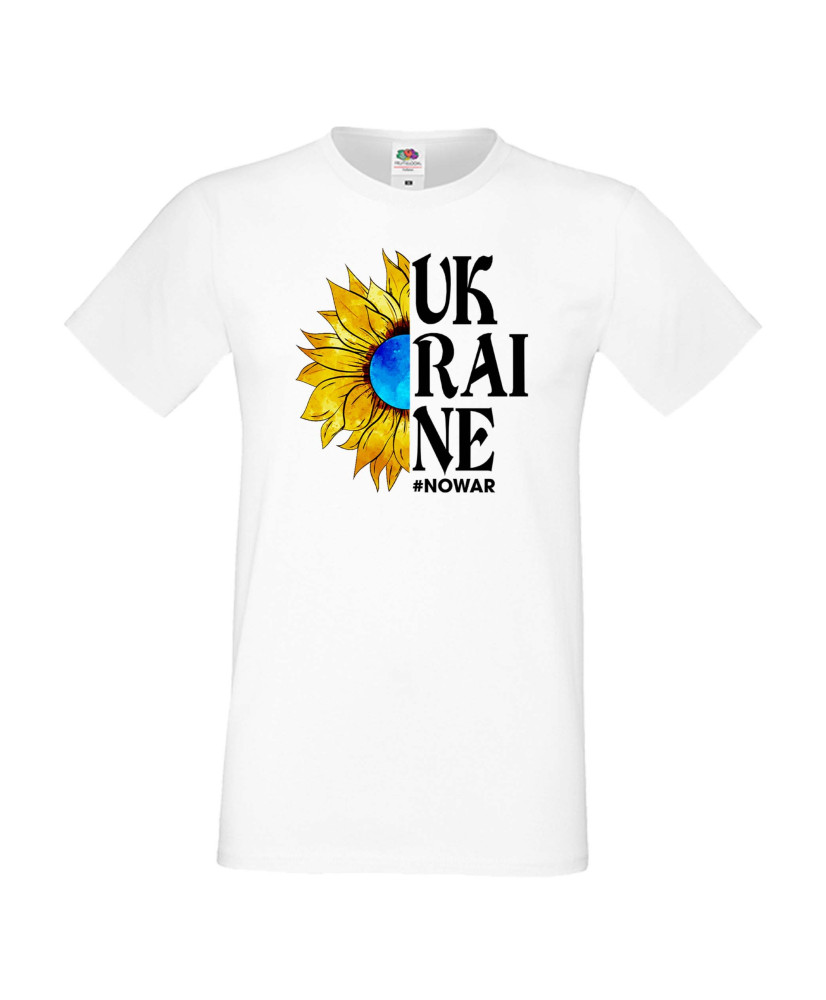 Мъжка тениска Украйна No War In Ukraine Sunflower Мъжка тениска Украйна No War In Ukraine Sunflower