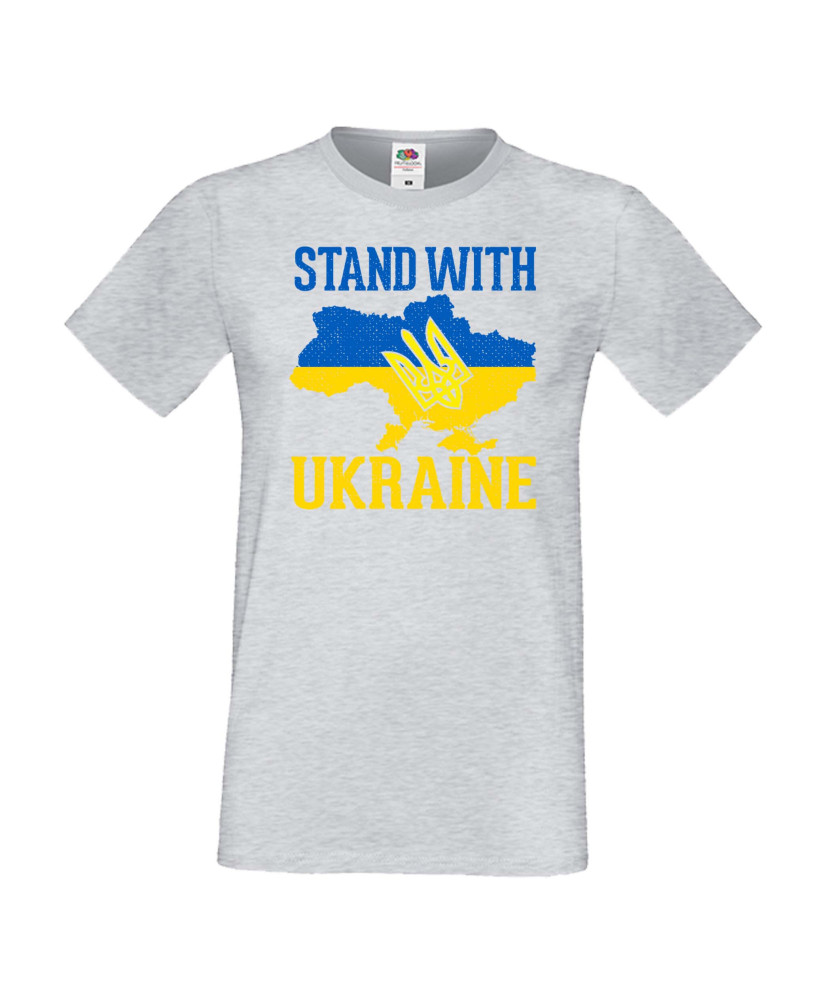 Мъжка тениска Украйна Stand With Ukraine Мъжка тениска Украйна Stand With Ukraine