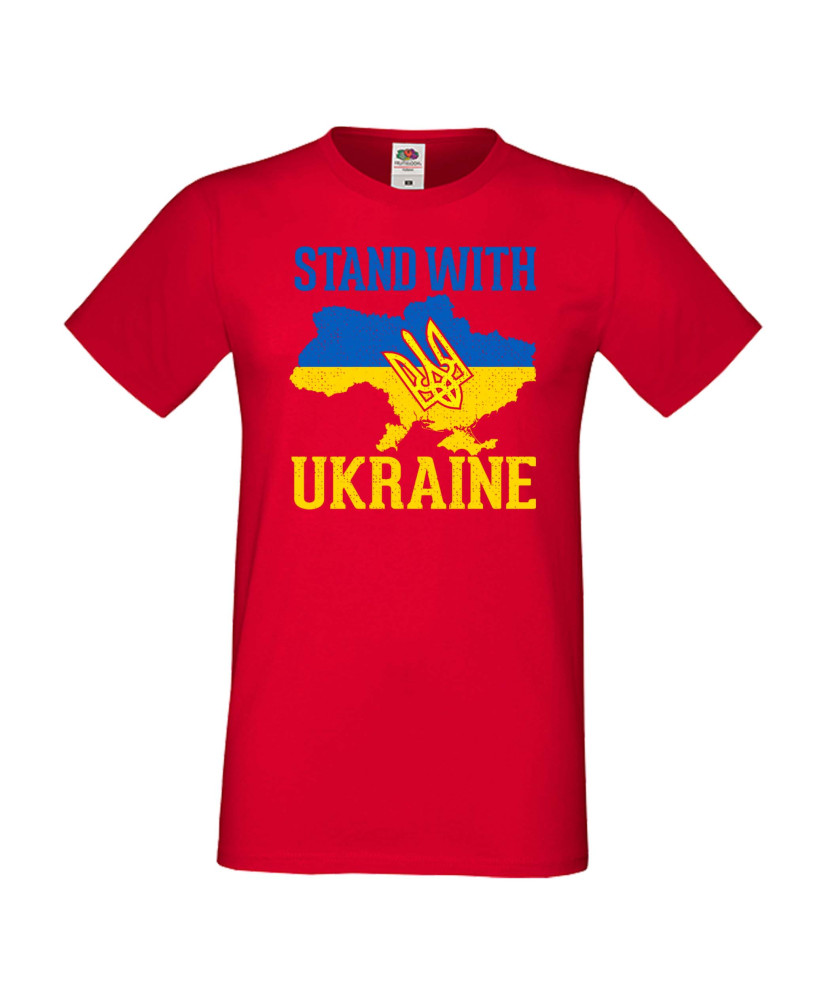 Мъжка тениска Украйна Stand With Ukraine Мъжка тениска Украйна Stand With Ukraine