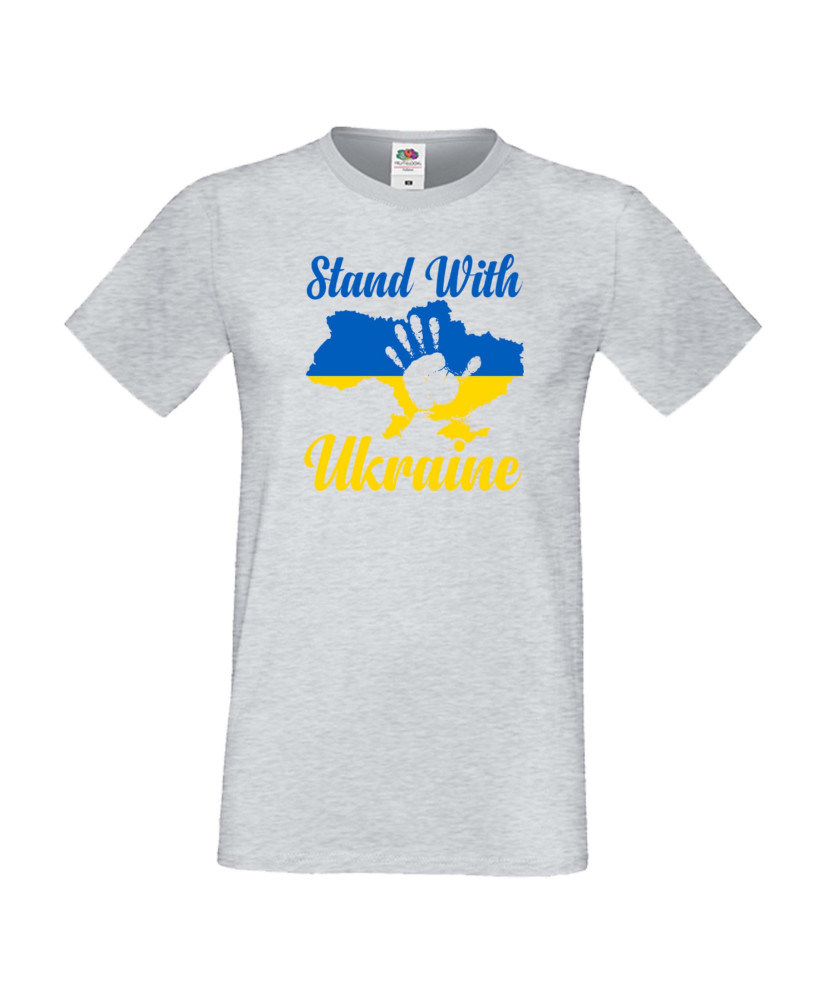 Мъжка тениска Украйна Stand With Ukraine 2 Мъжка тениска Украйна Stand With Ukraine 2