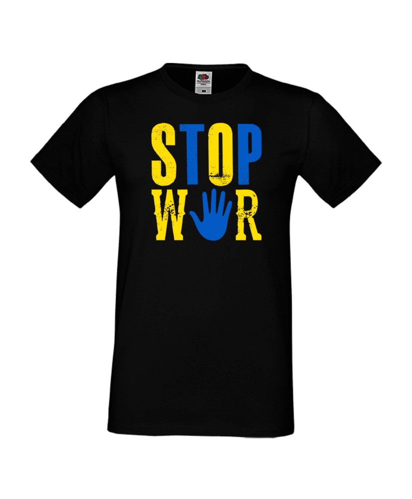 Мъжка тениска Украйна Stop War 1 Мъжка тениска Украйна Stop War 1