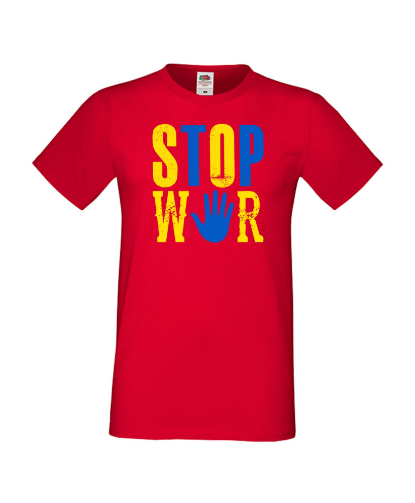 Мъжка тениска Украйна Stop War 1 Мъжка тениска Украйна Stop War 1