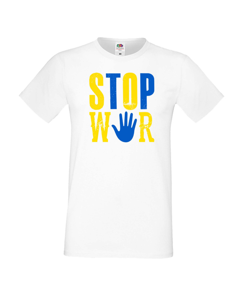 Мъжка тениска Украйна Stop War 1 Мъжка тениска Украйна Stop War 1
