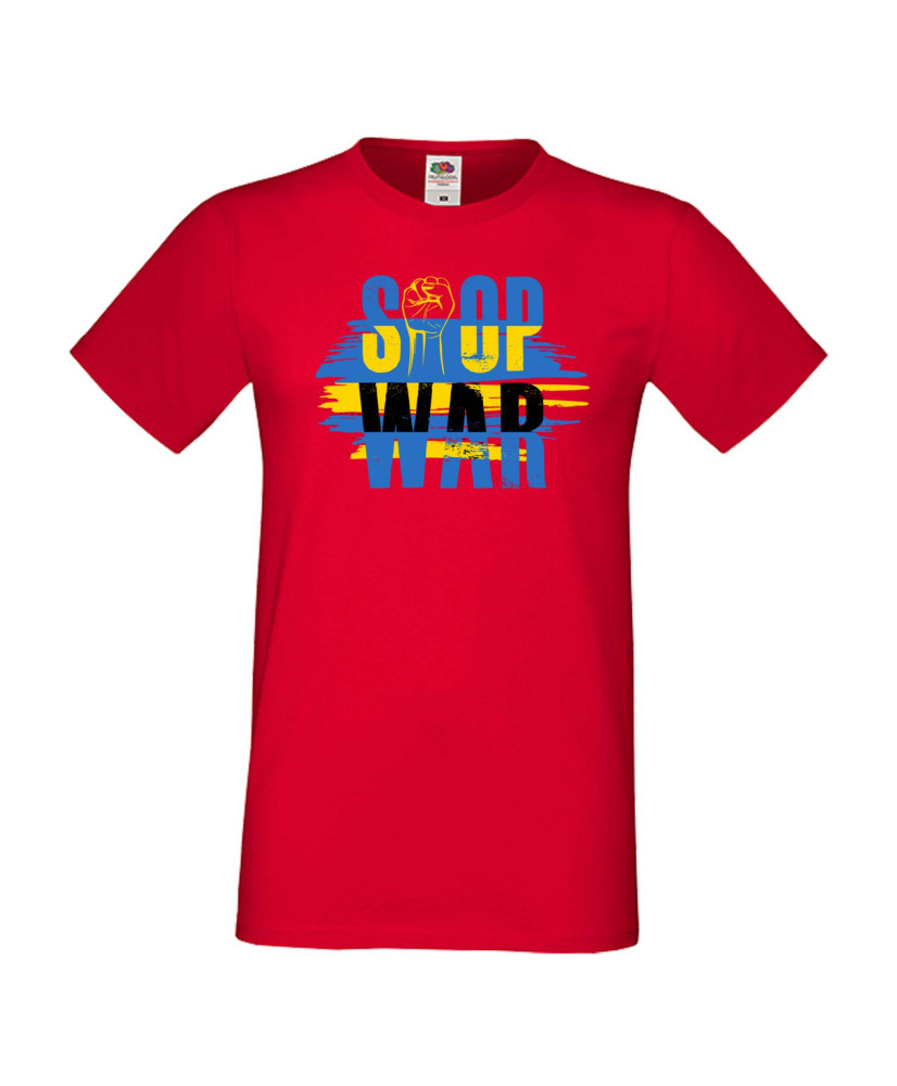 Мъжка тениска Украйна Stop War 2