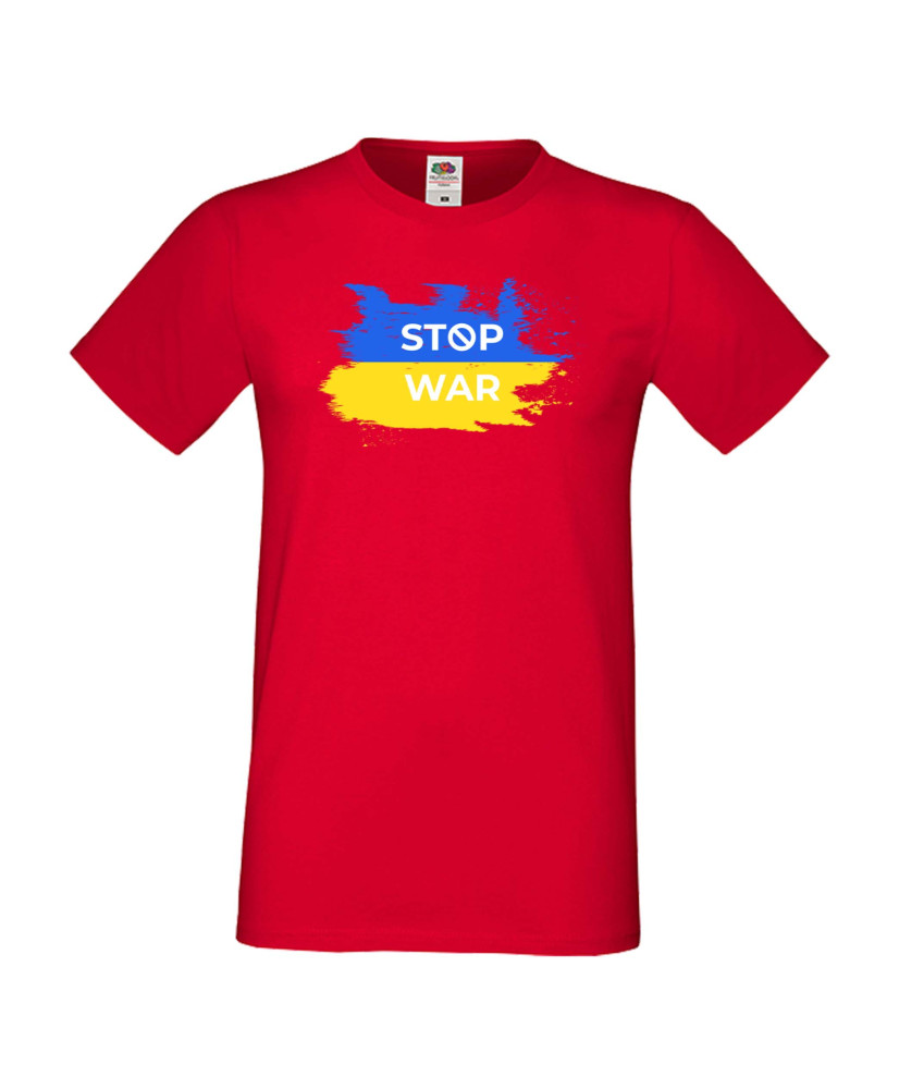 Мъжка тениска Украйна Stop War 5 Мъжка тениска Украйна Stop War 5
