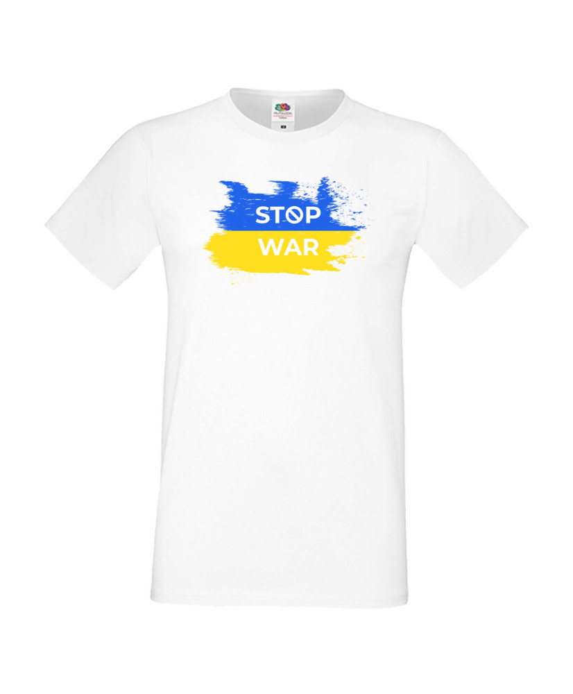 Мъжка тениска Украйна Stop War 5 Мъжка тениска Украйна Stop War 5