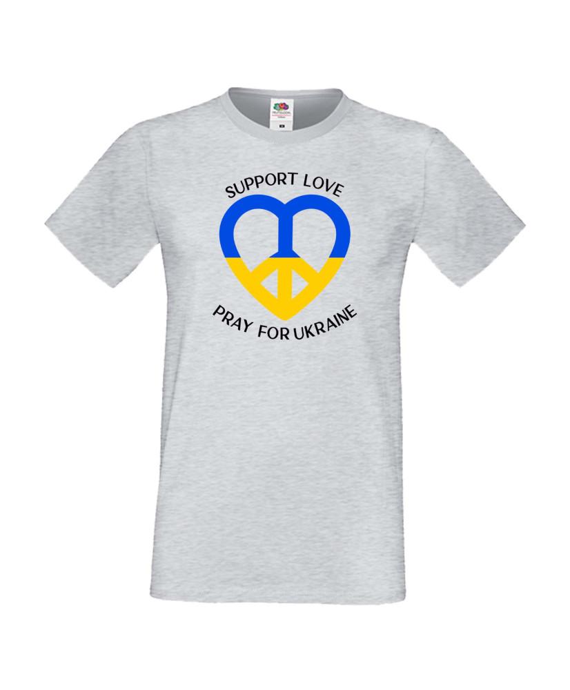Мъжка тениска Украйна Support Love Pray For Ukraine Мъжка тениска Украйна Support Love Pray For Ukraine