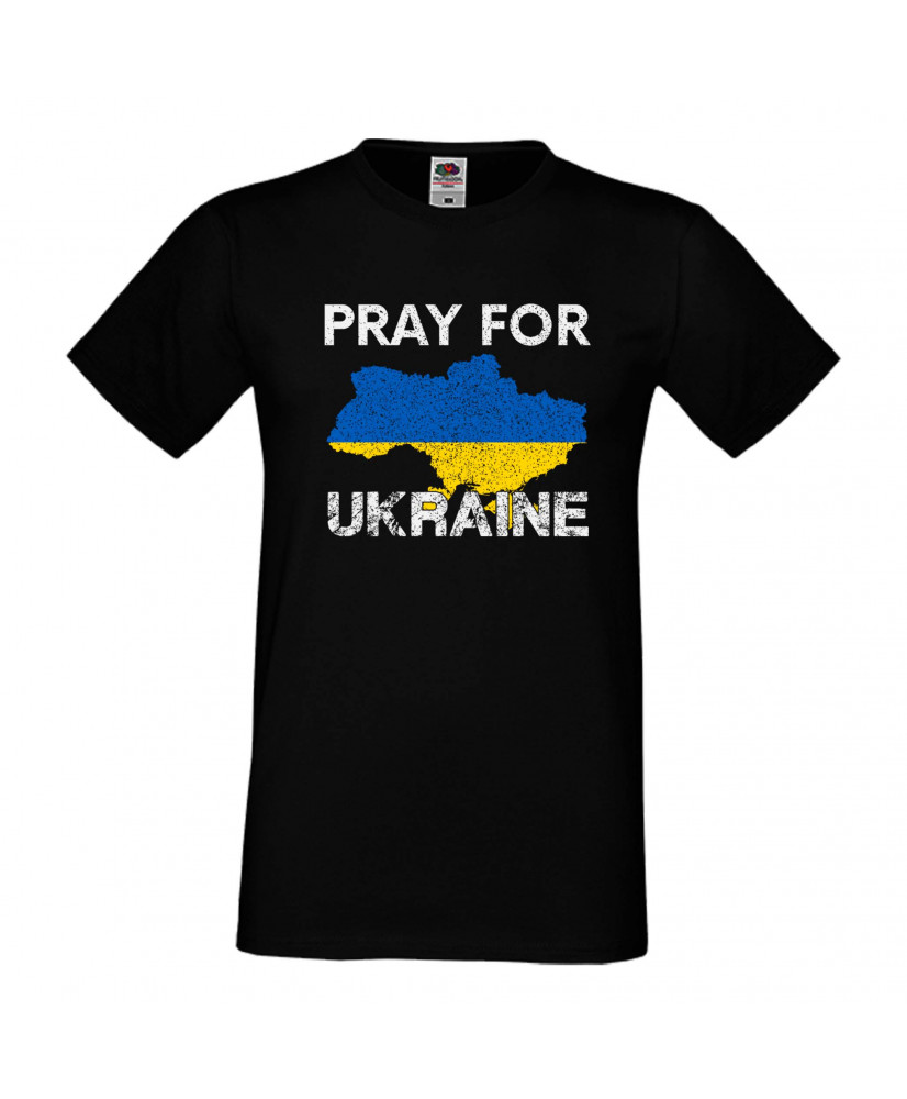 Мъжка тениска Украйна Pray For Ukraine 2 Мъжка тениска Украйна Pray For Ukraine 2