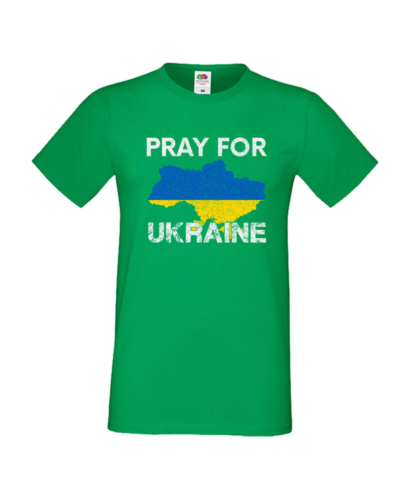 Мъжка тениска Украйна Pray For Ukraine 2