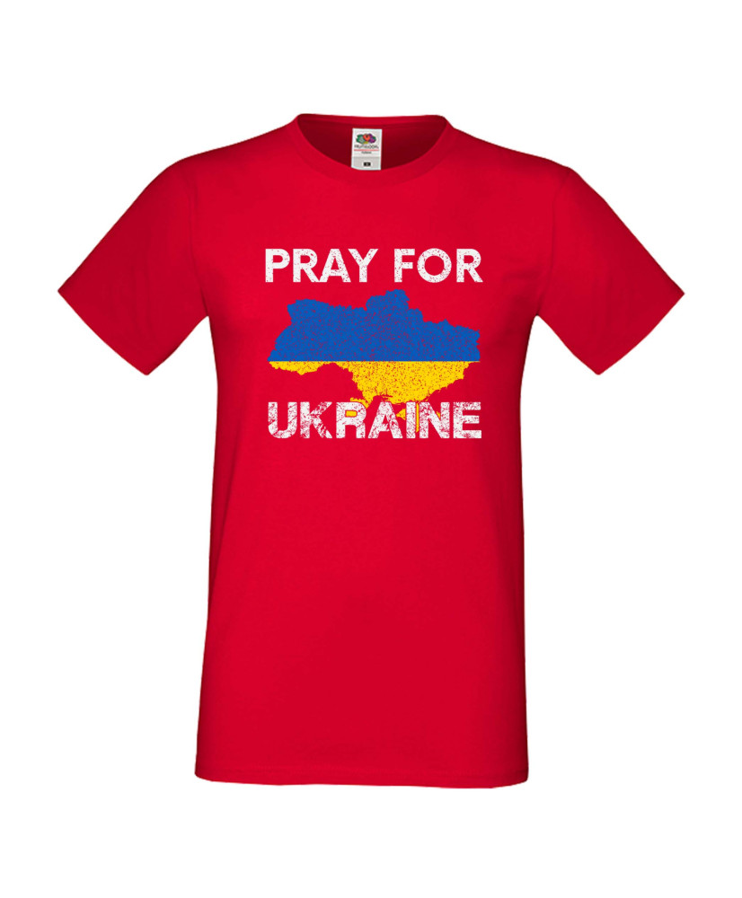Мъжка тениска Украйна Pray For Ukraine 2