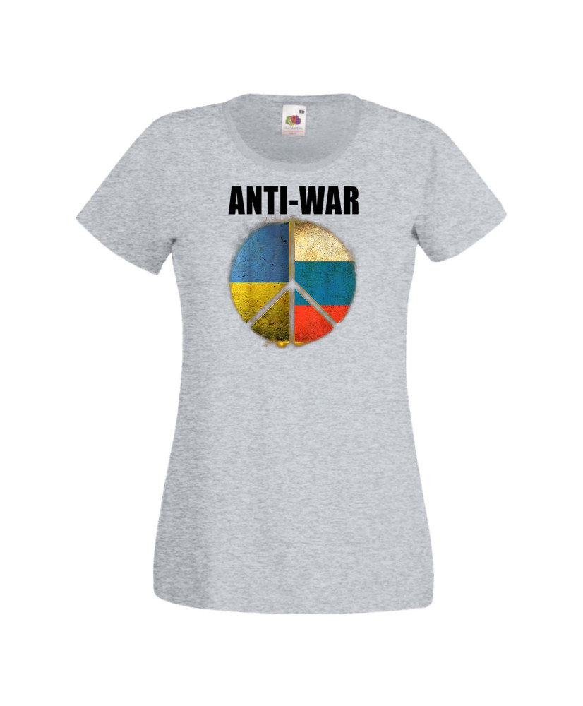 Дамска тениска Украйна Anti War Дамска тениска Украйна Anti War
