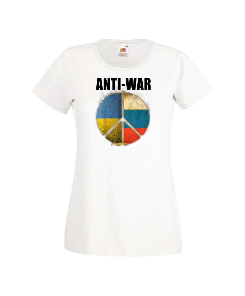 Дамска тениска Украйна Anti War Дамска тениска Украйна Anti War