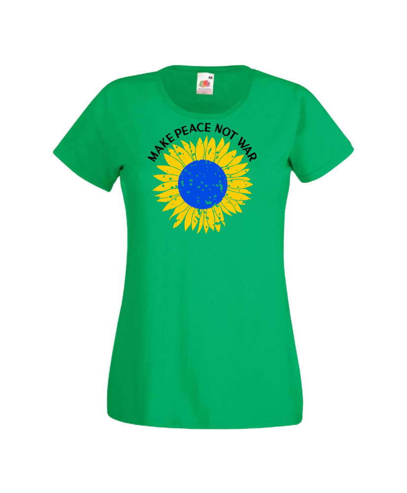 Дамска тениска Украйна Make Peace Not War