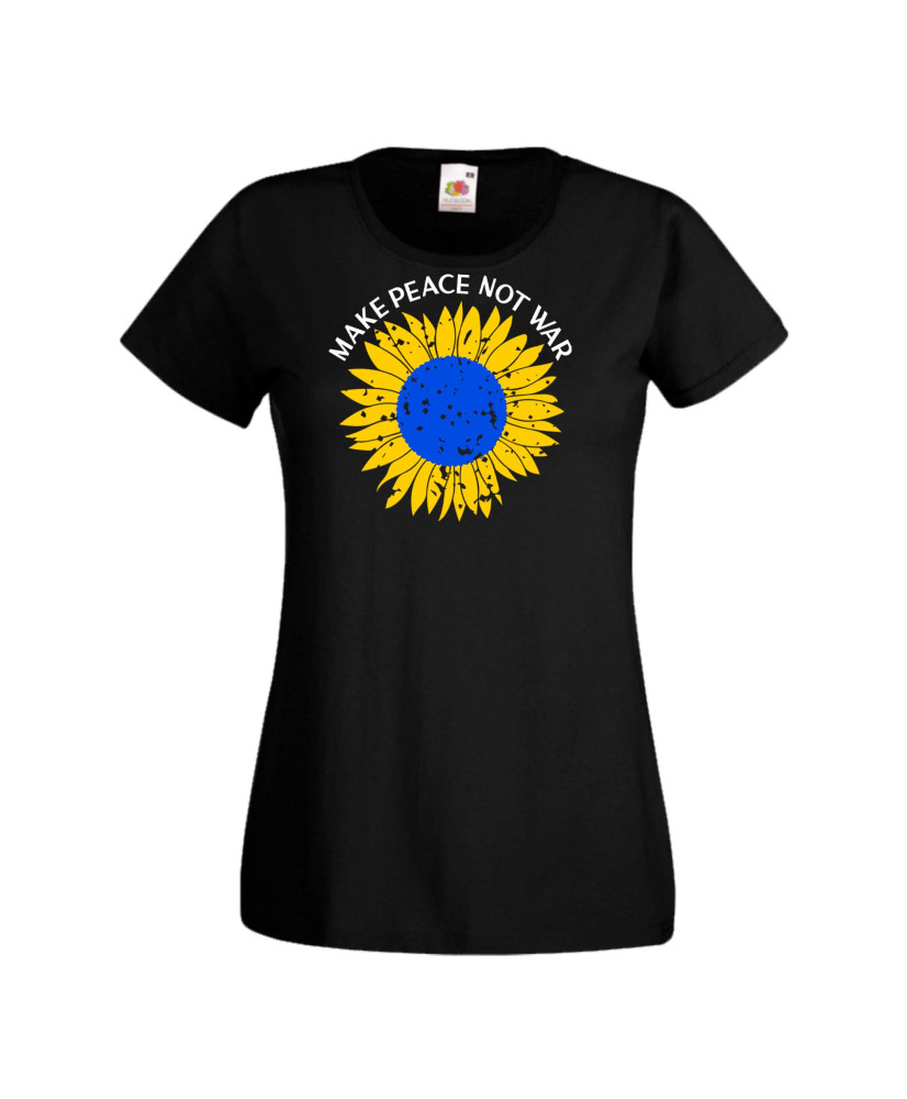 Дамска тениска Украйна Make Peace Not War
