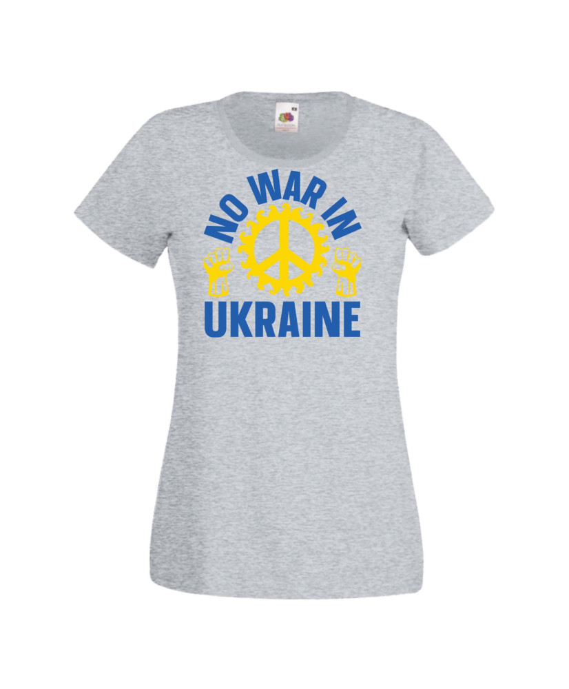 Дамска тениска Украйна No War In Ukraine Дамска тениска Украйна No War In Ukraine