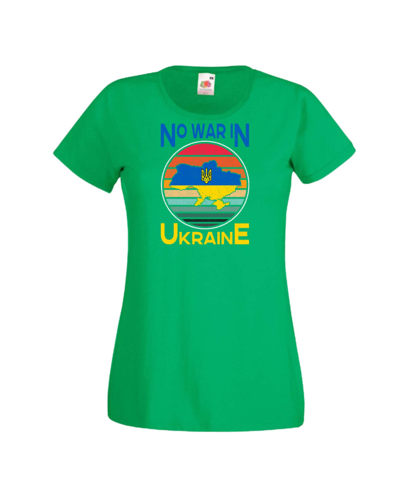 Дамска тениска Украйна No War In Ukraine 2 Дамска тениска Украйна No War In Ukraine 2