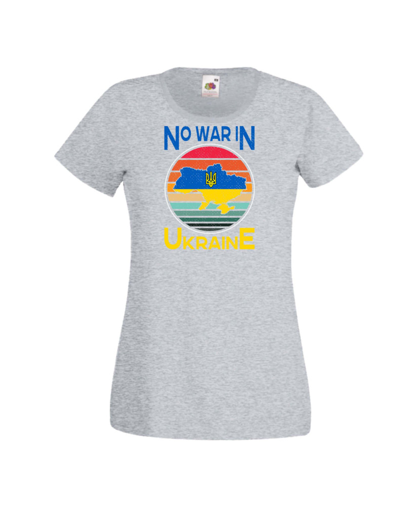 Дамска тениска Украйна No War In Ukraine 2 Дамска тениска Украйна No War In Ukraine 2