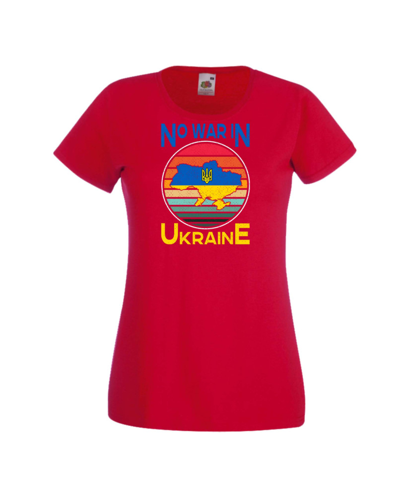 Дамска тениска Украйна No War In Ukraine 2 Дамска тениска Украйна No War In Ukraine 2