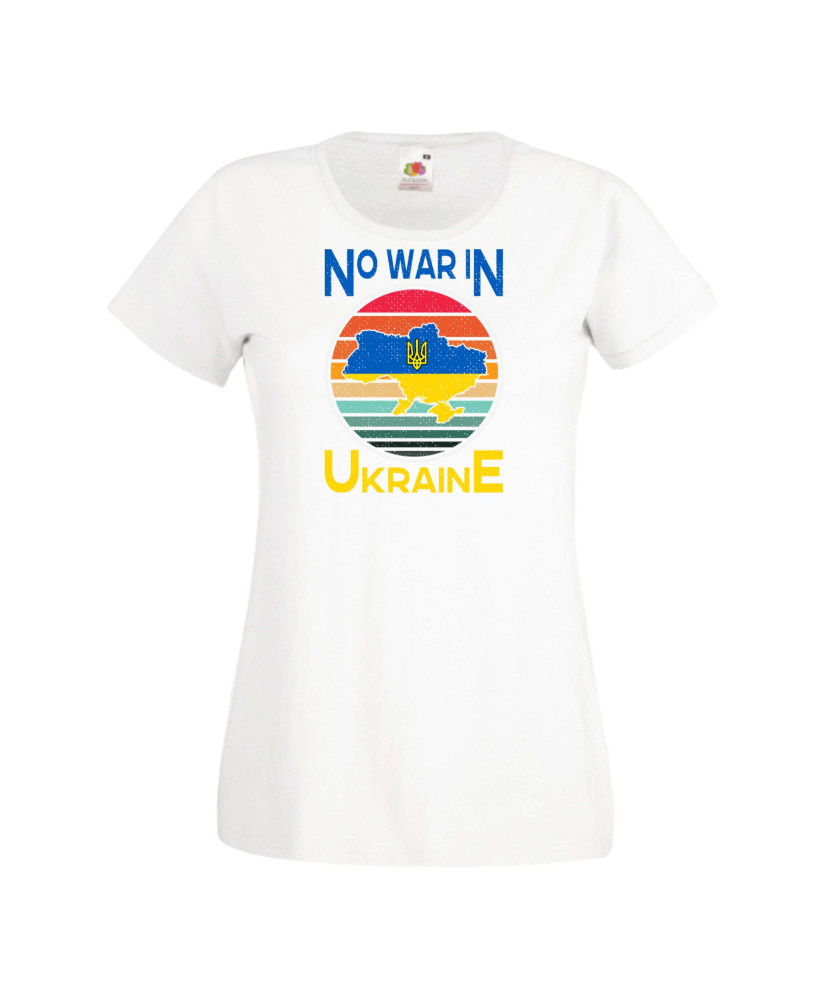 Дамска тениска Украйна No War In Ukraine 2 Дамска тениска Украйна No War In Ukraine 2