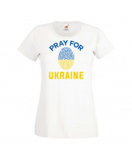 Дамска тениска Украйна Pray For Ukraine