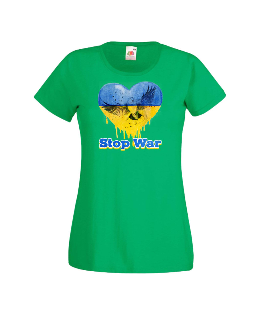 Дамска тениска Украйна Stop War 4 Дамска тениска Украйна Stop War 4