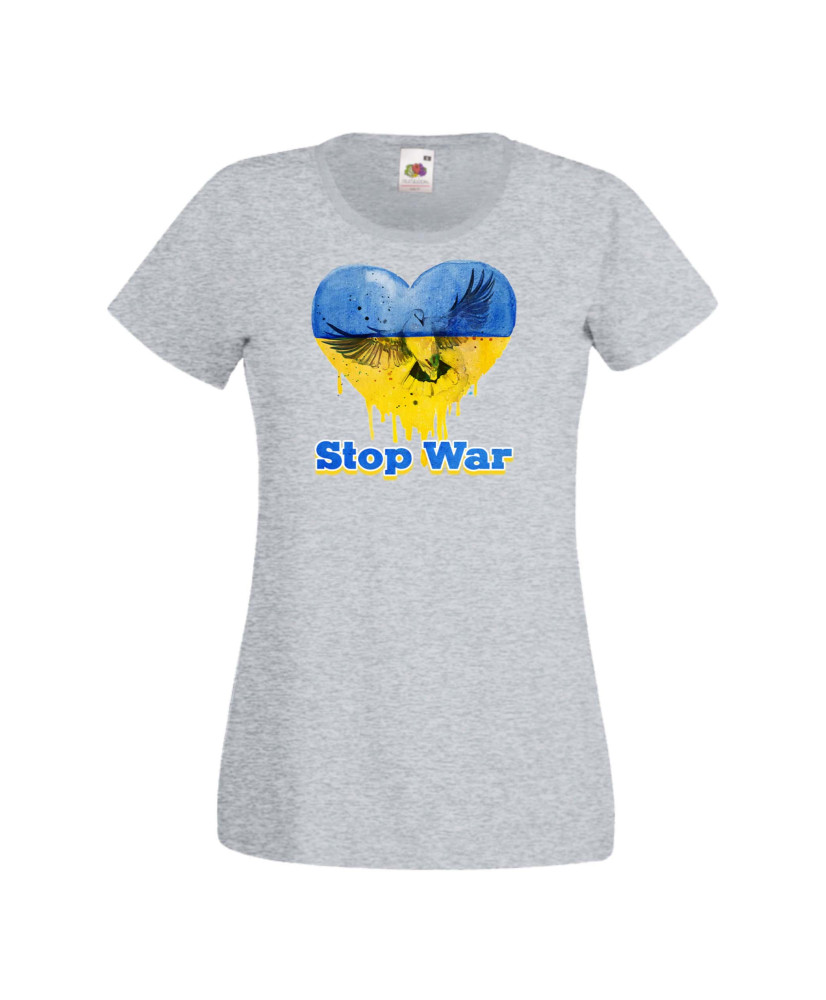 Дамска тениска Украйна Stop War 4 Дамска тениска Украйна Stop War 4