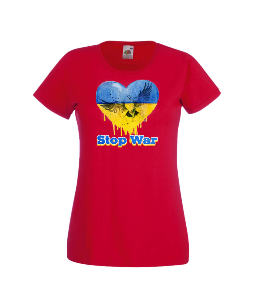 Дамска тениска Украйна Stop War 4 Дамска тениска Украйна Stop War 4