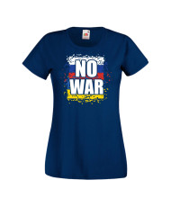 Дамска тениска Украйна No War