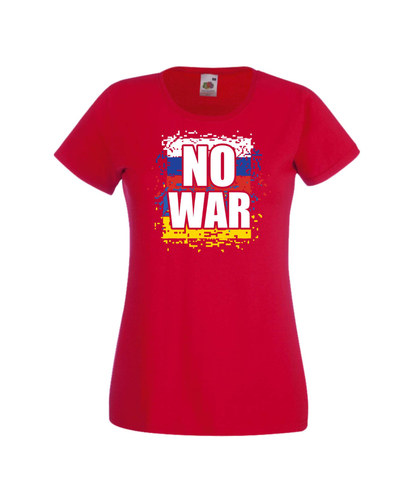Дамска тениска Украйна No War