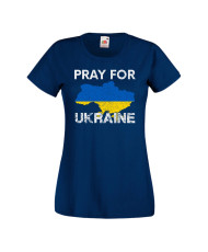 Дамска тениска Украйна Pray For Ukraine 2