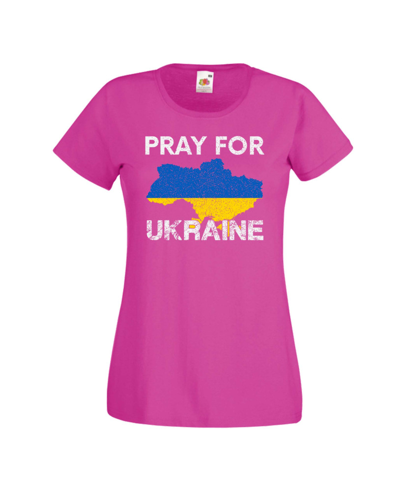 Дамска тениска Украйна Pray For Ukraine 2 Дамска тениска Украйна Pray For Ukraine 2