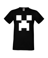 Мъжка тениска Minecraft Creeper Face 1