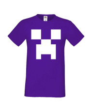 Мъжка тениска Minecraft Creeper Face 1