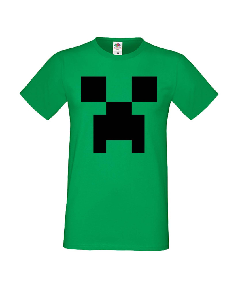 Мъжка тениска Minecraft Creeper Face 1